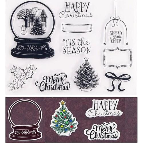 20.5x16cm The crystal ball Transparent Clear Stamps Silicone Seals Roller Stamp DIY scrapbooking photo album/Card Making