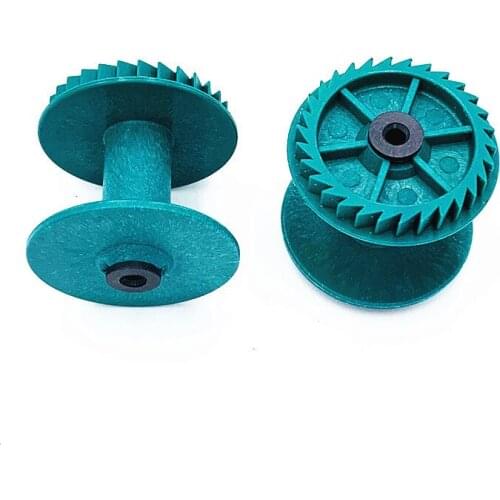 Toyota 600 610 710 810 air jet loom textile machinery parts high quality nylon green wrung yaro wheel bobbin