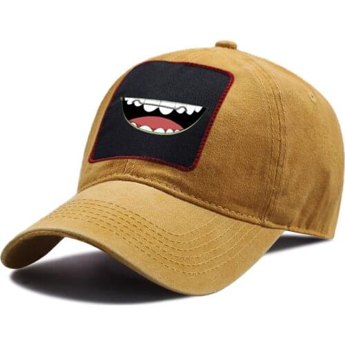Hip Hop Funny Expression Baseball Caps Outdoor Sunscreen Snapback Hat Outdoor Cotton Riding Hats Unisex Adjustable Baseball Cap