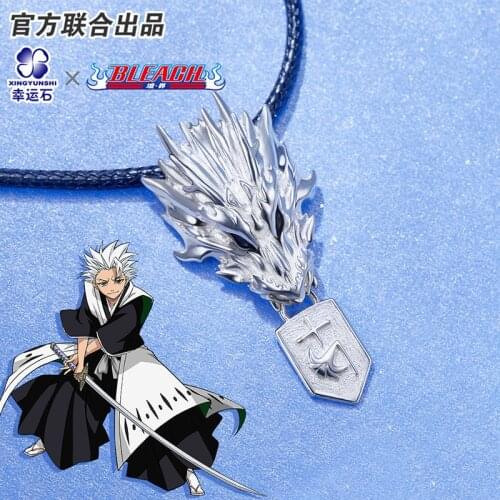 Bleach Anime Pendant Sterling Silver 925 Comics Role Hitsugaya Toushirou Hyorinmaru Manga Role Action Figure Gift