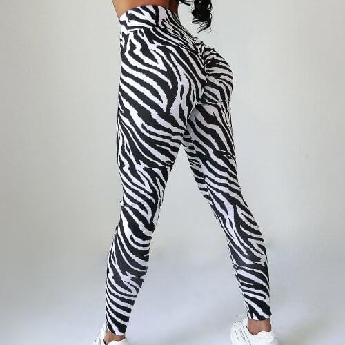 Womens High Waist Breathable Leopard Slim Stretch Yoga Leggings Fitness Running Gym Push Up Sports Full Length Active Pants