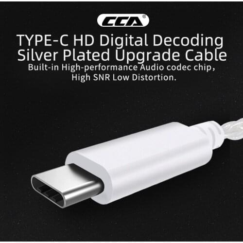 CCA TYPE C Earphone Cables Upgrated 8 Core 2 Pin Replaceble Wire for KZ ZSX ZS10 PRO ZSN Pro ASX ZAX EDX S1