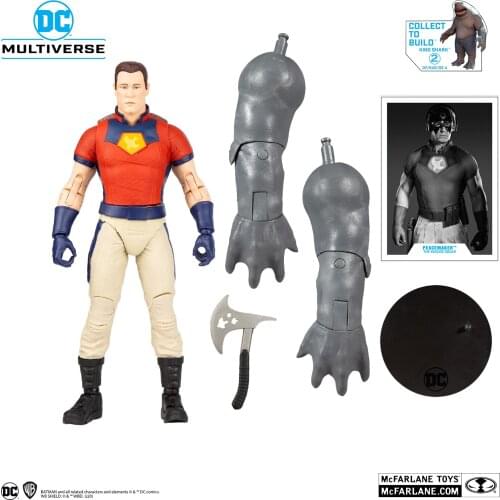 DC MULTIVERSE THE SUICIDE SQUADES Peacemaker Unmasked Joints Movable 7-inches Action Figure Model Toys Limited Collection Gifts