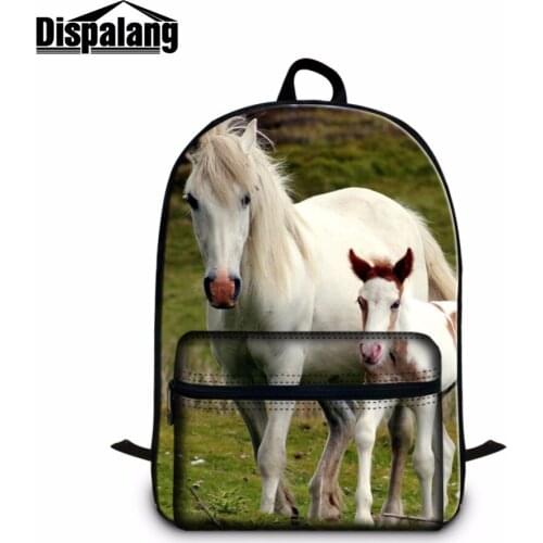 Dispalang Animal Picture of School Backpack for Children Boys Personalized Bookbag Girls Traveling Bag Notebook bag for 14 inch