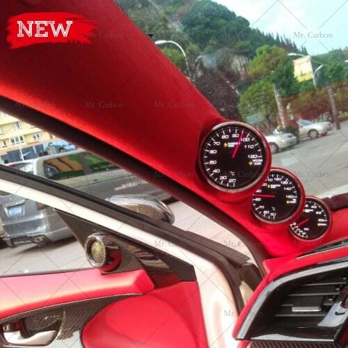 FOR 10TH CIVIC FC 16-18 FIBERGLASS A PILLAR 52MM/60MM(JUST LHD) TRIM FOR CIVIC FRP INTERIOR DASH MOUNT TRIPLE GAUGE POD RACING