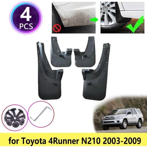 For Toyota 4Runner Hilux Surf N210 SUV 2003~2009 Mudguards Mudflap Fender Mud Flaps Splash Guards Car Accessories 2004 2005 2006