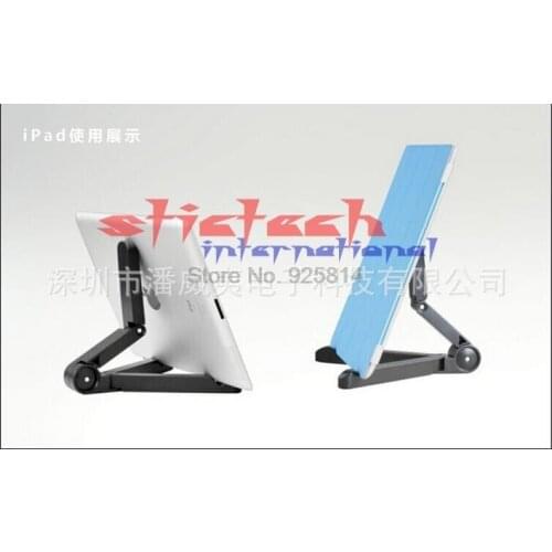 By dhl or ems 500pcs 360 Degree Rotating Folding Tablet PC Stand Holder Folding Lazy Support For iPad Air Mini1234 For Samsung
