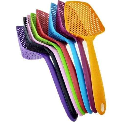 Environmental Nylon Plastic Anti-scald Skimmer Strainer Fry Food Mesh PortableVeggies Water Scoop Gadget Filter Kitchen Tools