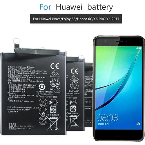 HB405979ECW Battery For Huawei Nova Honor 6A 7A 7A pro 7S 8A DUA-L22 DUA L22 DUA-LX2 Nova Smart DIG-L01 DIG-L21 DIG-L21HN+Tools
