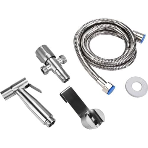Multifunciona 304 Stainless Steel Handheld Bidet Spray Shower Head Bathroom Toilet Adapter Hose Kit Fruits Bidets Watering Plant