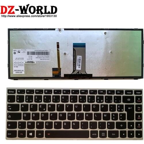 New French Laptop Backlit keyboard for Lenovo 500-14ACZ ISK Z41-70 G40-70 80 30 B41-30 80 felx2-14 B40-30 45 300-14ISK Z40-70 75
