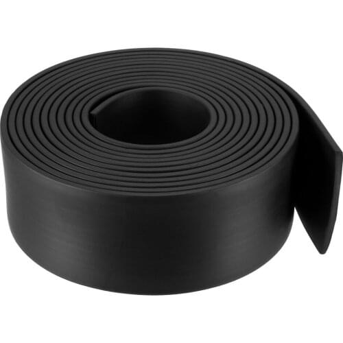 Solid Rectangle Rubber Seal Strip 45mm Wide 3mm Thick 3 Meters Long Black weather stripping tapes for truck car home