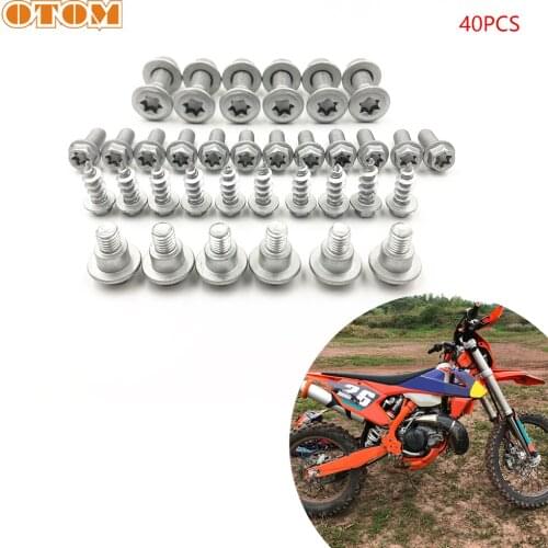 OTOM Full Motorcycle Screw Set M6 M8 Bodywork Fairing Bolt Shock Absorbing Guard Plate Brake Disc Nut Clip Kit For KTM EXC XC SX