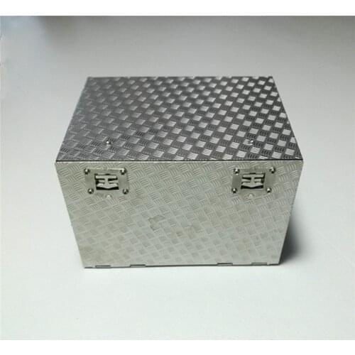 Durable Stainless Steel Tool Box Antiskid Plate Equipment Box for Tamiya 1/14 Scania 56352 RC Tractor Truck Parts