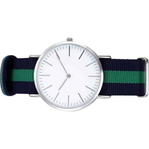 Blue Nylon Strap Minimalist Design Watches