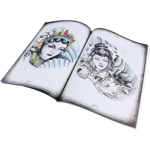 Chinese Style Tattoos Book Body Art Traditional Design 70 Pages A4