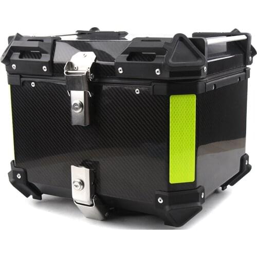 45L Universal Motorcycle Carbon Fiber Tail Box 3K Pure Carbon Fiber Modified Trunk Electric Car Storage Box