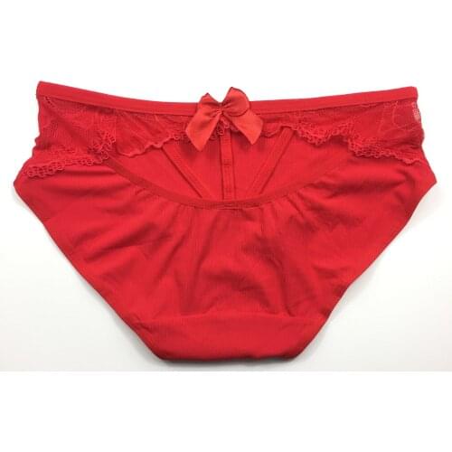 Japan of autumn winter new fund FASTens girl underwear sexy lace edge fine belt hollow out enticing bowknot 15054