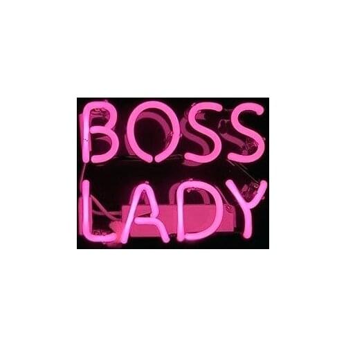 14“ Boss Lady Acrylic Custom Neon Light Lamp Sign Beer Bar Handmade Real Glass Decorate Home Wall Room Windows Tube Artwork