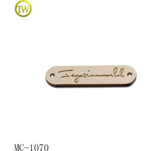 44 Custom order payment link OEM clothing metal label With Buyers' Logos For Apparel Different price