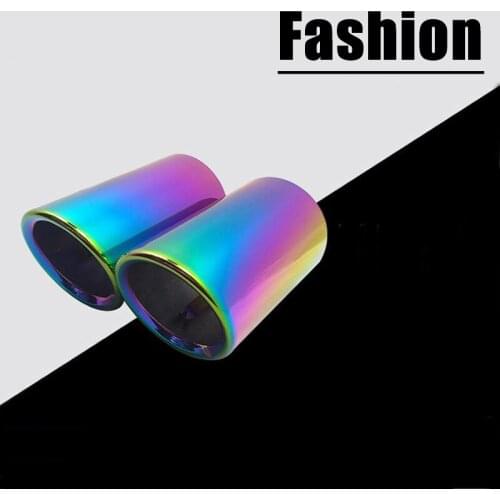 For VW CC Car Muffler Exhaust auto accessories Tail Throat Liner pipe car shape exhaust tail pipe muffler tail end universal Car