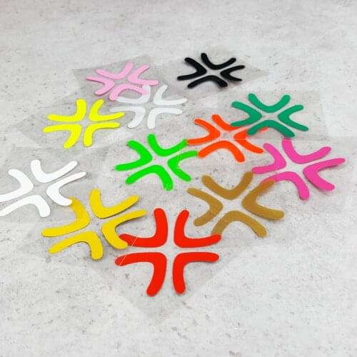 Car Styling and Decals Cute Angry Logo Mark Small Scratches Cover Guitar Laptop Sticker Applique 5x5cm