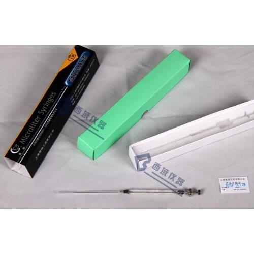 Free shipping 50ul microliter syringes Micro-injector syringe flat tip microliters micro-injector syringe one pc