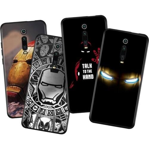 Marvel Iron Man Mech For Xiaomi Redmi 9i 9T 9A 9C 9 8A 8 GO 7 7A S2 Y2 6 6A 5 5A 4X Prime Pro Plus Black Phone Case