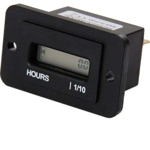 Digital LCD Hour Meter for Diesel Engine or Gasoline Engine ATV Pit Bike, Quad Bike Jet Ski DC4.5-90V