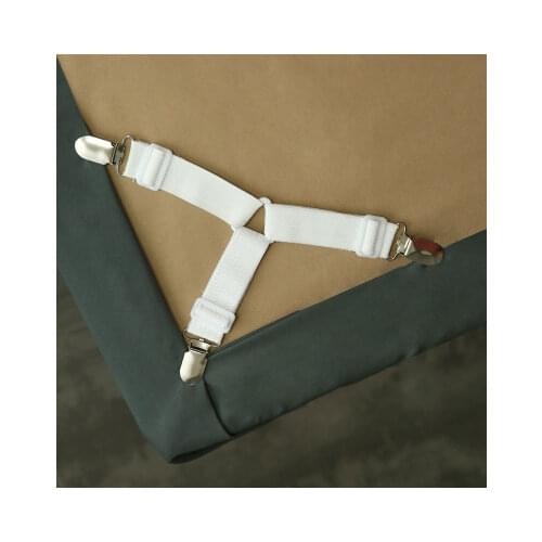 Bed Sheet Elastic Grippers Belt Fastener Bed Sheet Clips Mattress Cover Blankets Holder Home Textiles Organize Gadgets
