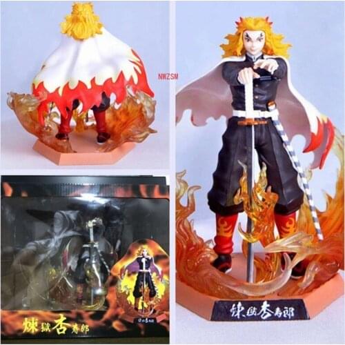 Anime Demon Slayer Kimetsu no Yaiba figure Kochou Shinobu Rengoku Kyoujurou PVC Action Figure Warrior Model Figuals Toys Gifts