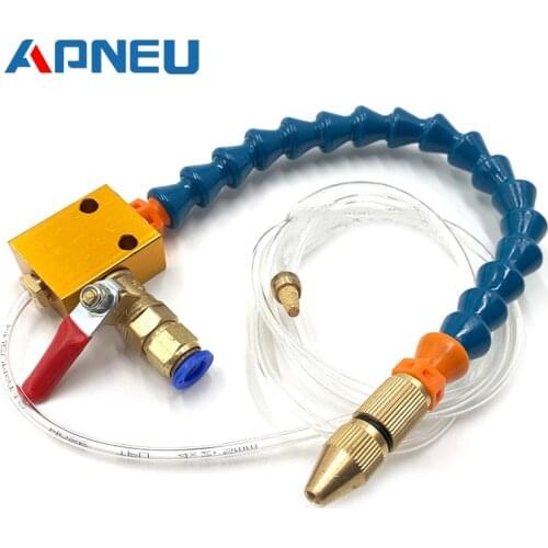 CNC Lathe Lubrication Drill Grind Nozzle 8mm Air Pipe Spray System Heavy Duty Engraving Machine Metal Milling Mist Coolant DIY