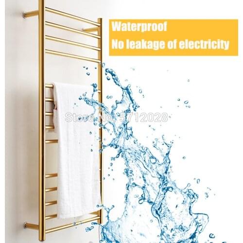 304 stainless steel wall mounted towel warmer rack AC110-240V 50Hz 162W electric towel rack for bathroom waterproof towel rack