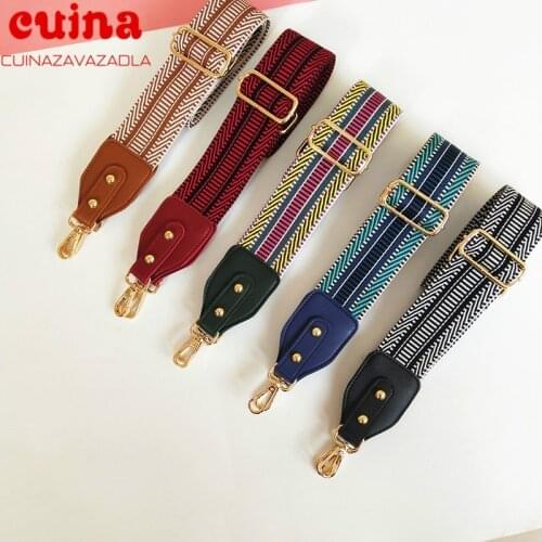 Fashion Handle Bag Strap For Women Removable Diy Shoulder Rainbow Handbag Accessories Girls Adjustable Wide Bag Straps Wholesale