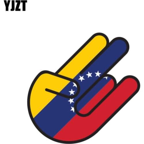 YJZT 13CM*8.5CM Venezuela Shocker Flag Car Sticker Accessories Creative Decal 6-1016