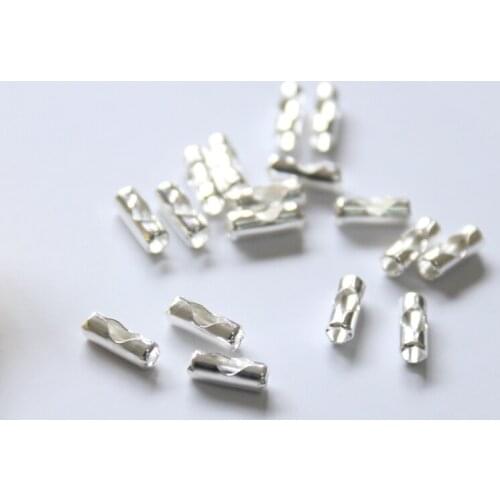 " Fake One Penalty Ten " 2.5/3MM (fit 1.5-2.5mm ball Chain) 5G 925 Sterling Silver Jewelry Chain Connectors Findings Accessories