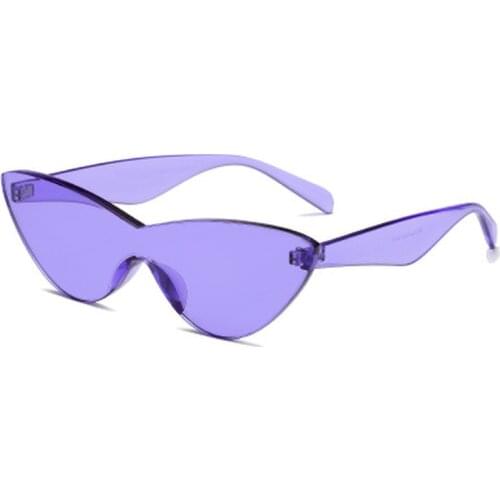 One-piece Cat Eye Sunglasses Women Brand Designer Fashion Sexy Retro Vintage Sun Glasses Eyewear Colorful Driver Goggles