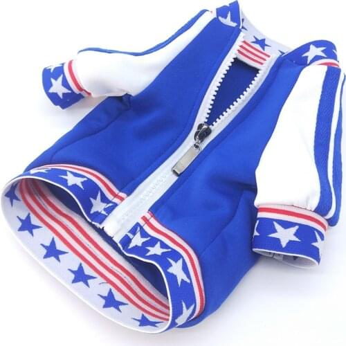 Pet Dog dogs Clothes pets sequin sport jacket For Small Dogs Puppy baseball uniform Cat Costumes French Bulldog Bichon Clothing