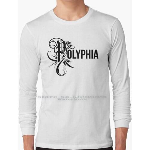 Polyphia - Bk Logo Long Sleeve T Shirt 100% Pure Cotton Big Size Polyphia Poliphia Poliphya Poliphia Polyphonie Polyphonia Djent
