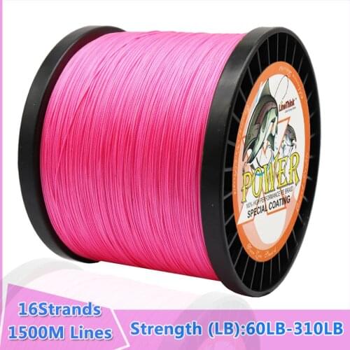 Fishing Pe Line 16 Strands 1500m Braided Fishing Line Multicolor Super Power Japan Multifilament PE Braid Line 60LB-310LB