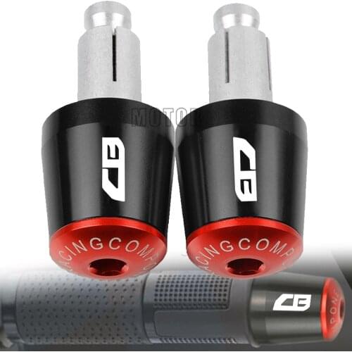 CB Motorcycle Accessories 7/8" 22MM Handlebar Hand Grips Handle Bar End Cap For Honda CB 400 599 600F 919 cb900f hornet CB400