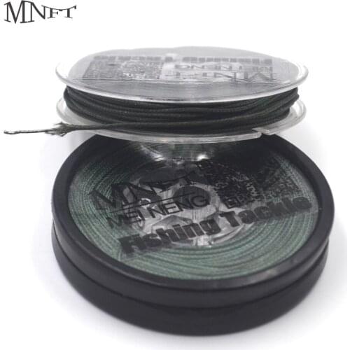 MNFT 2 Spool(10m/Spool) Carp Rig Making Sinking Braided Lead Line Tench Bream Coarse Fishing Lines 25LB 35LB 45LB