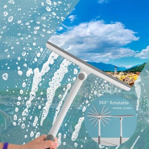 Glass Window Scraper Soap Cleaner Squeegee Home Shower Bathroom Mirror Car Blade Window Wiper Cleaning Brush Tool