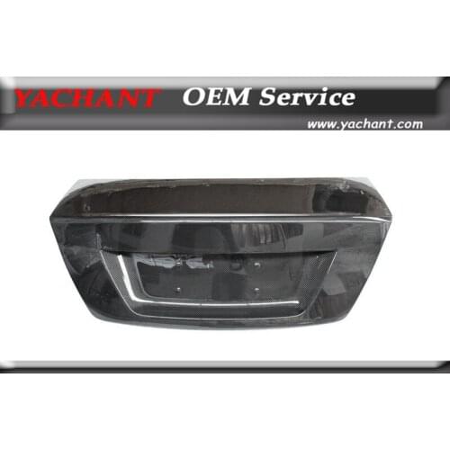 Car-Styling Carbon Fiber Bootlid Tailgate Fit For 2008-2013 MB W204 C-Class & C63 Sedan OEM Style Rear Trunk Boot Lid