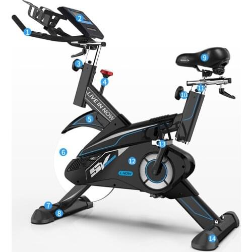 Indoor Cycling Bike Trainer Belt Drive and Study Spinning Bike Fast Weight Loss Ultra Quiet Pedal Exercise Bicycle
