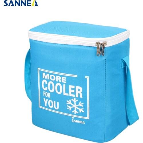 SANNE 8L Waterproof insulated thermal bag Solid color cooler bag thermal portable insulated ice pack can carry food and drink