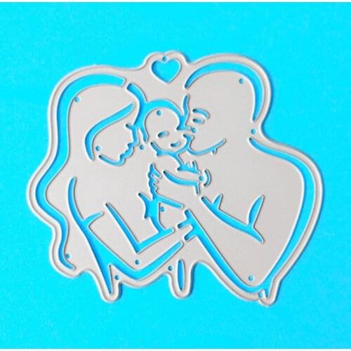 YLCD1019 Family Metal Cutting Dies For Scrapbooking Stencils DIY Album Cards Decoration Embossing Folder Die Cuts Template New