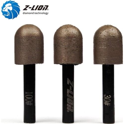 Z-LION 3pcs Diamond Drills Bit Sharpening Tool Sintered Metal Bond Diamond Sharpener Sanding Tool Coarse Grit 30/50/100