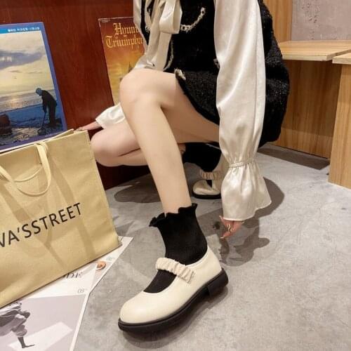 YSHUNIJ Knitted Socks Boots Women 2021 New Autumn and Winter Simple Fashion Boots Comfortable Non-slip Short Boots