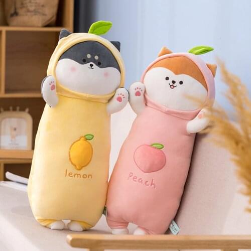 1pc 65cm Lovely Plush Long Shiba Inu Dog Toys Stuffed Soft Animal Dog Pillow Sleeping Toy for Children Girls Birthday Gifts